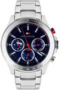 Buy Tommy Hilfiger Mens Quartz Stainless Steel Blue Dial 44mm Watch - 1791228 in Pakistan