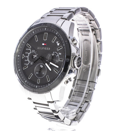 Buy Tommy Hilfiger Mens Quartz Stainless Steel Black Dial 48mm Watch - 1791564 in Pakistan