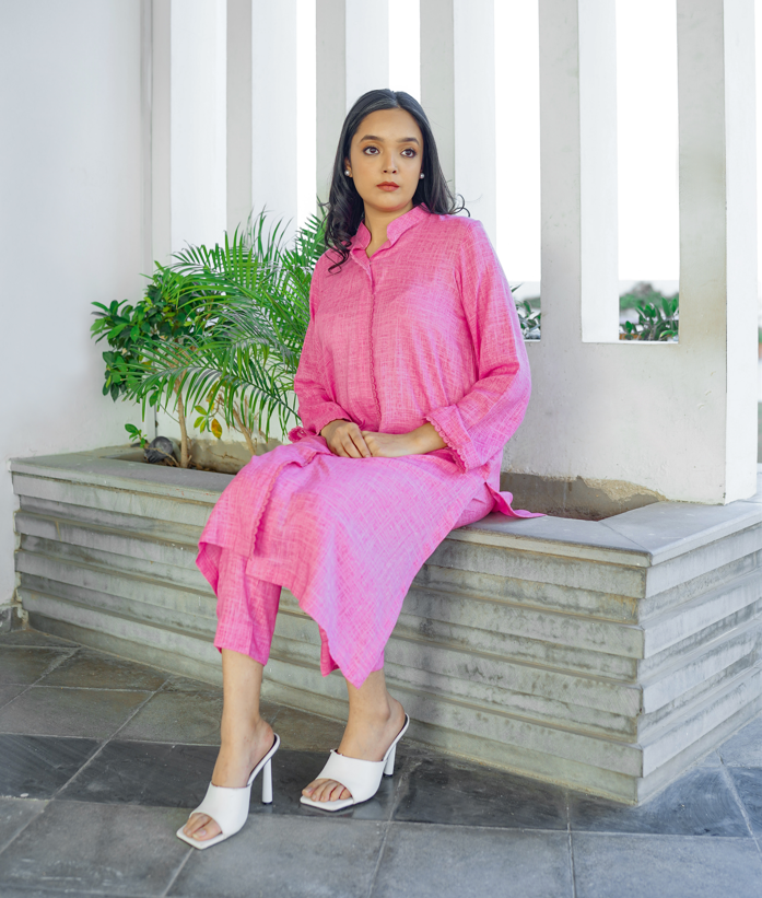 Buy Blush Pink Irish Cotton 2 Pc in Pakistan