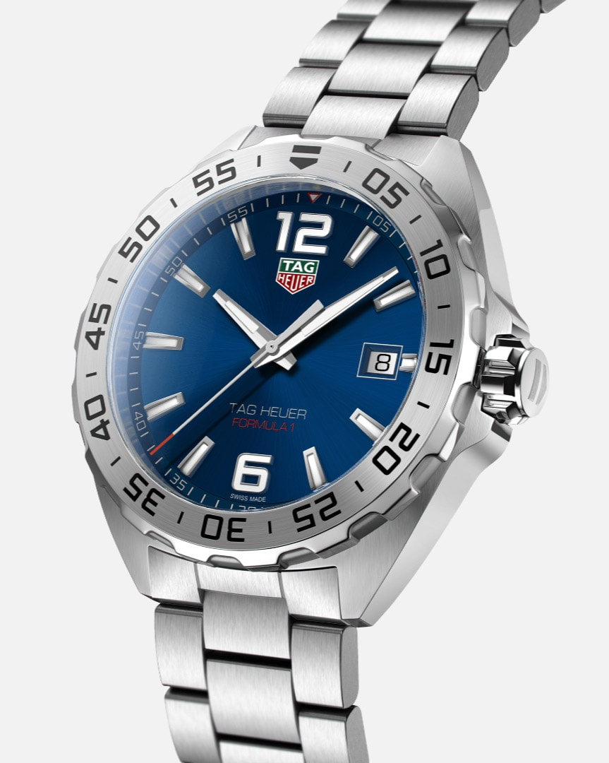 Buy Tag Heuer Formula 1 Quartz Blue Dial Silver Steel Strap Watch for Men - WAZ1118.BA0875 in Pakistan