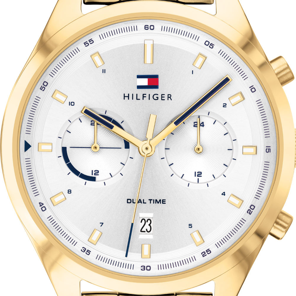 Buy Tommy Hilfiger Mens Quartz Stainless Steel Silver Dial 44mm Watch - 1791726 in Pakistan