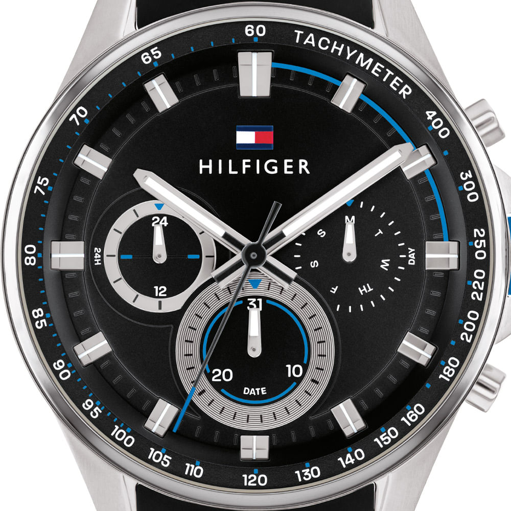 Buy Tommy Hilfiger Max Black Dial Black Rubber Strap Watch for Men - 1791971 in Pakistan