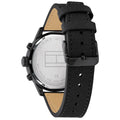 Buy Tommy Hilfiger Mens Quartz Black Leather Strap Black Dial 44mm Watch - 1791595 in Pakistan