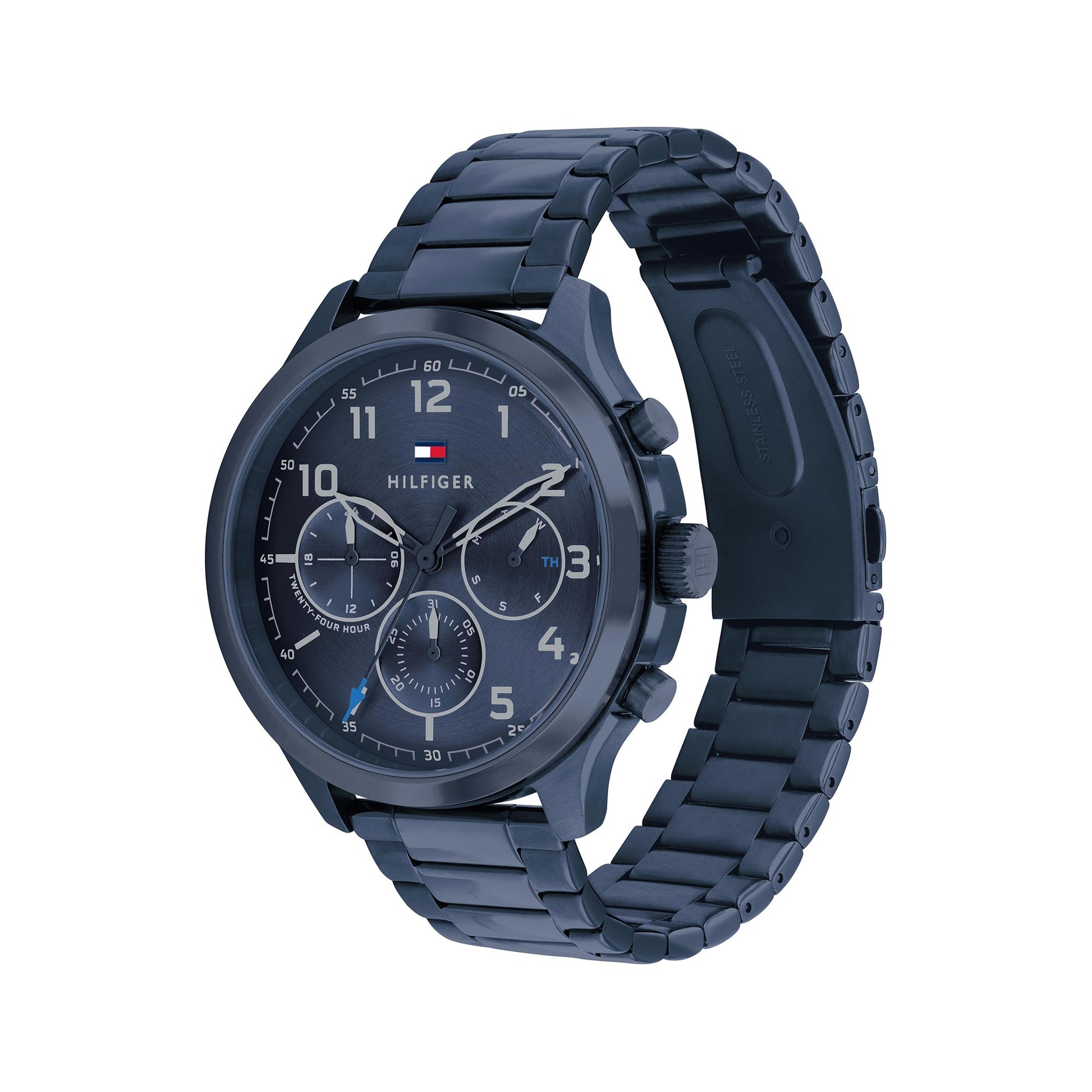 Buy Tommy Hilfiger Mens Quartz Blue Stainless Steel Blue Dial 44mm Watch - 1791739 in Pakistan