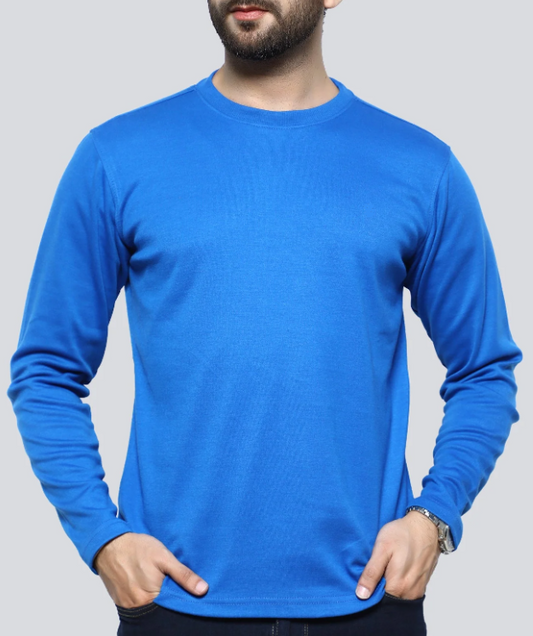 Buy Unisex Basic Plain Sweatshirt - Royal Blue in Pakistan