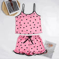 Buy Neptune 2pcs Hearts Printed Cami Set in Pakistan