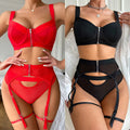 Buy Gothic Bandage Zipper Lingerie set in Pakistan