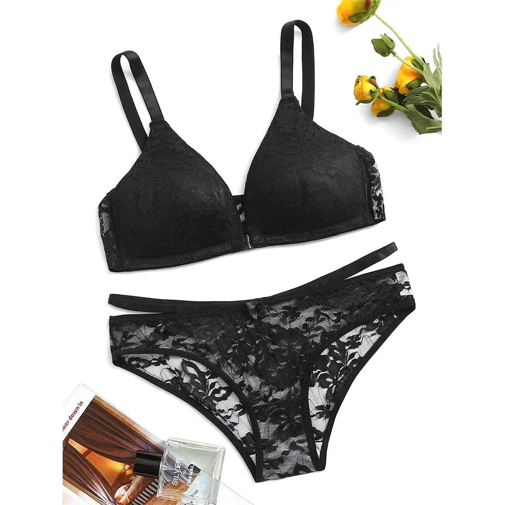 Buy Max Front Open Padded Bra and Panty Set in Pakistan