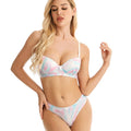 Buy Rainbow Moon Print Padded Bra and Panty Set in Pakistan