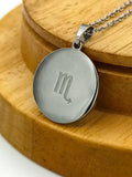 Buy Scorpio Zodiac Necklace, Silver Stainless Steel in Pakistan