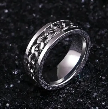 Buy Silver Rotating Spinner Ring in Pakistan