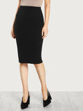 Buy Shein Elasticized High-Rise Pencil Skirt in Pakistan