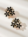 Buy Shein Flower Decor Stud Earrings 1pair in Pakistan