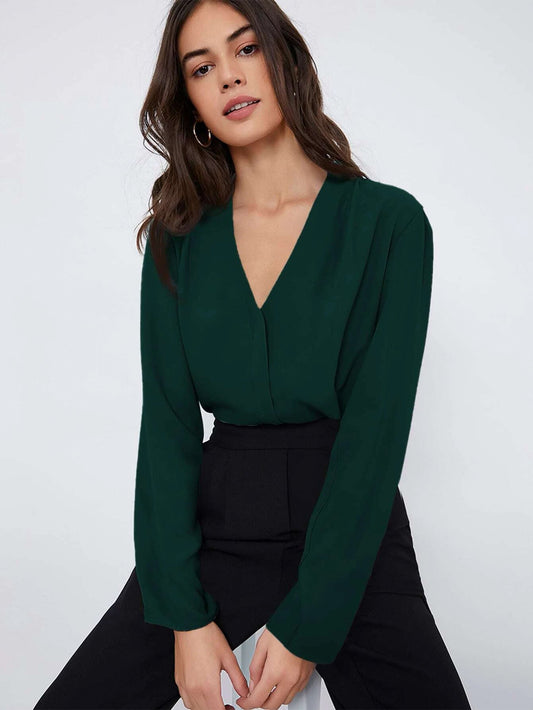 Buy SHEIN Fold Pleated Solid Top in Pakistan