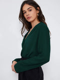 Buy SHEIN Fold Pleated Solid Top in Pakistan