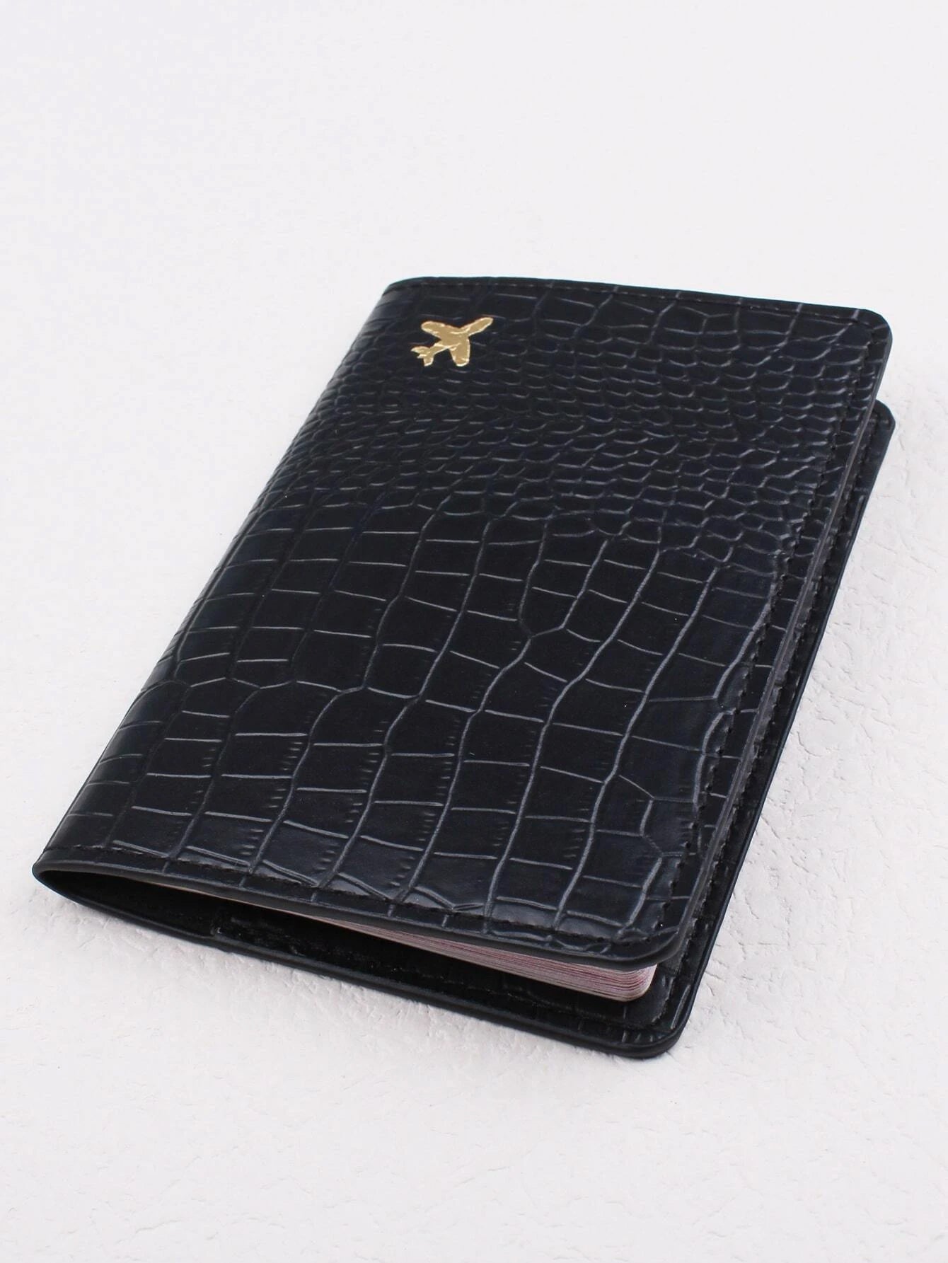 Buy Shein Minimalist Croc Embossed Passport Case in Pakistan