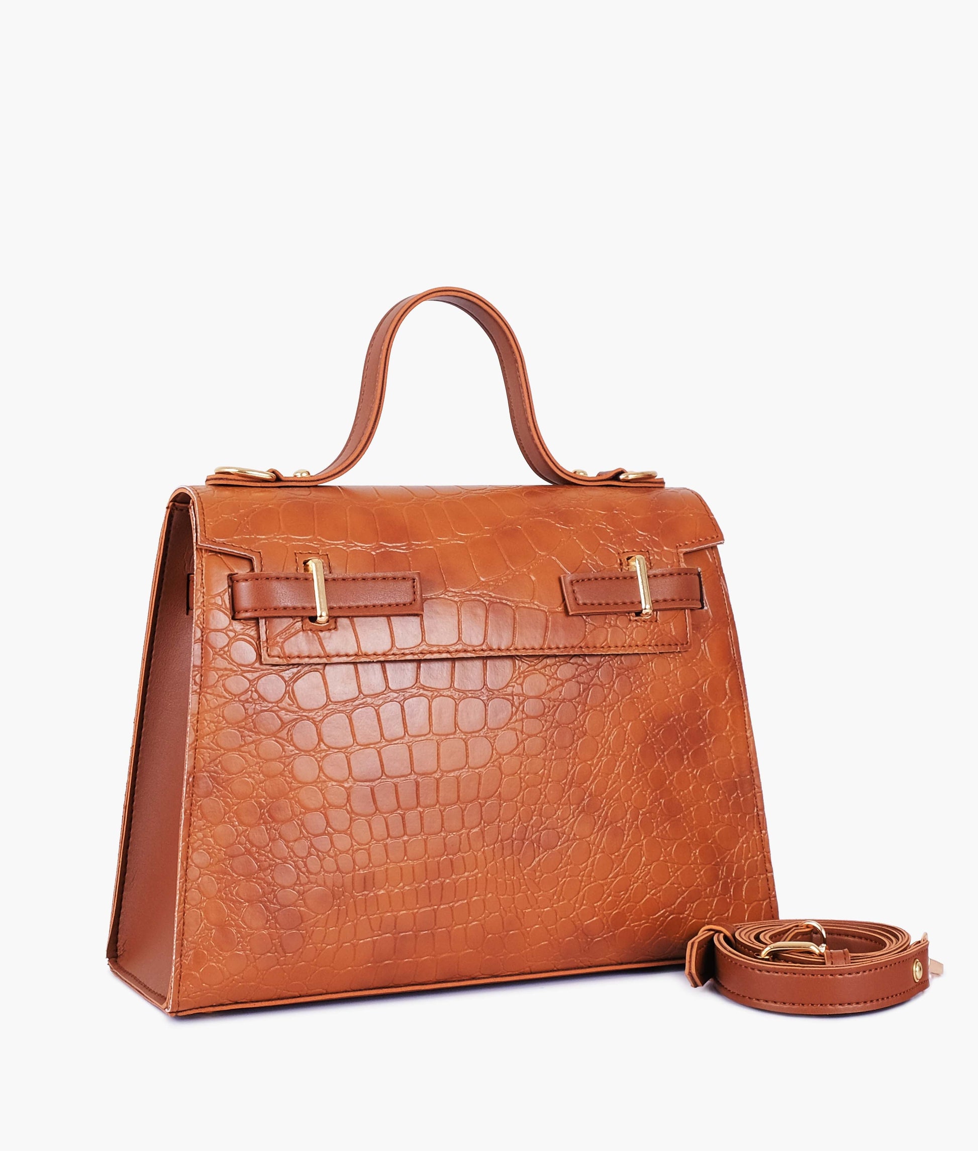 Buy Sienna crocodile cross-body bag with top-handle in Pakistan