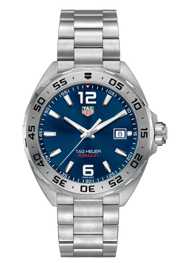 Buy Tag Heuer Formula 1 Quartz Blue Dial Silver Steel Strap Watch for Men - WAZ1118.BA0875 in Pakistan