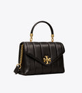 Buy Tory Burch Small Kira Quilted Satchel Bag For Women - Black Rolled Gold in Pakistan