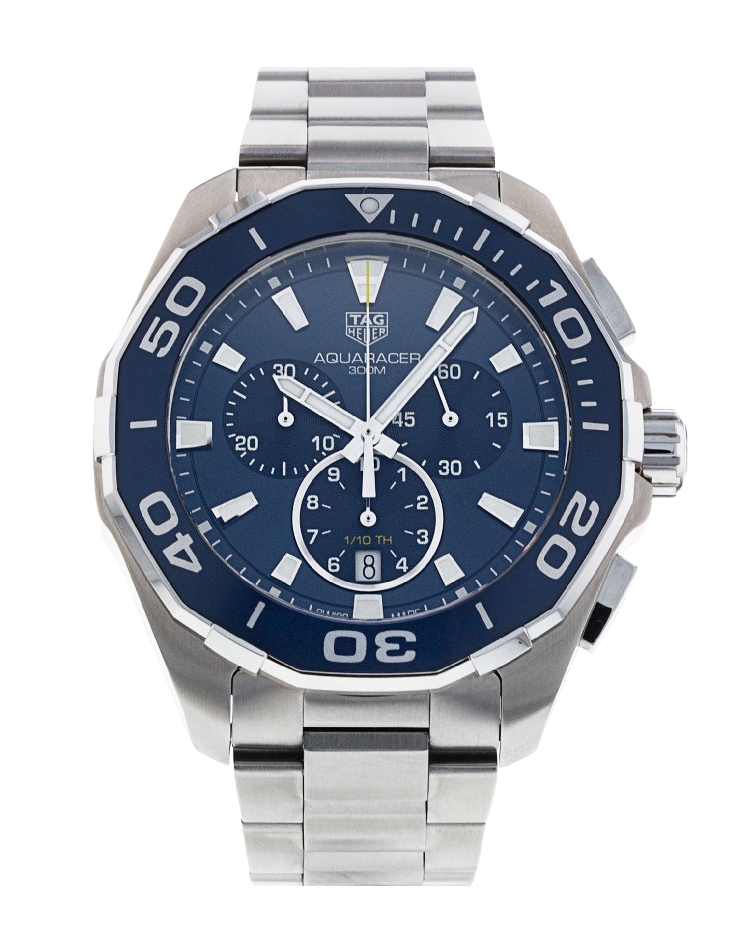 Buy Tag Heuer Carrera Blue Dial Silver Steel Strap Watch for Men - CAY111B.BA0927 in Pakistan