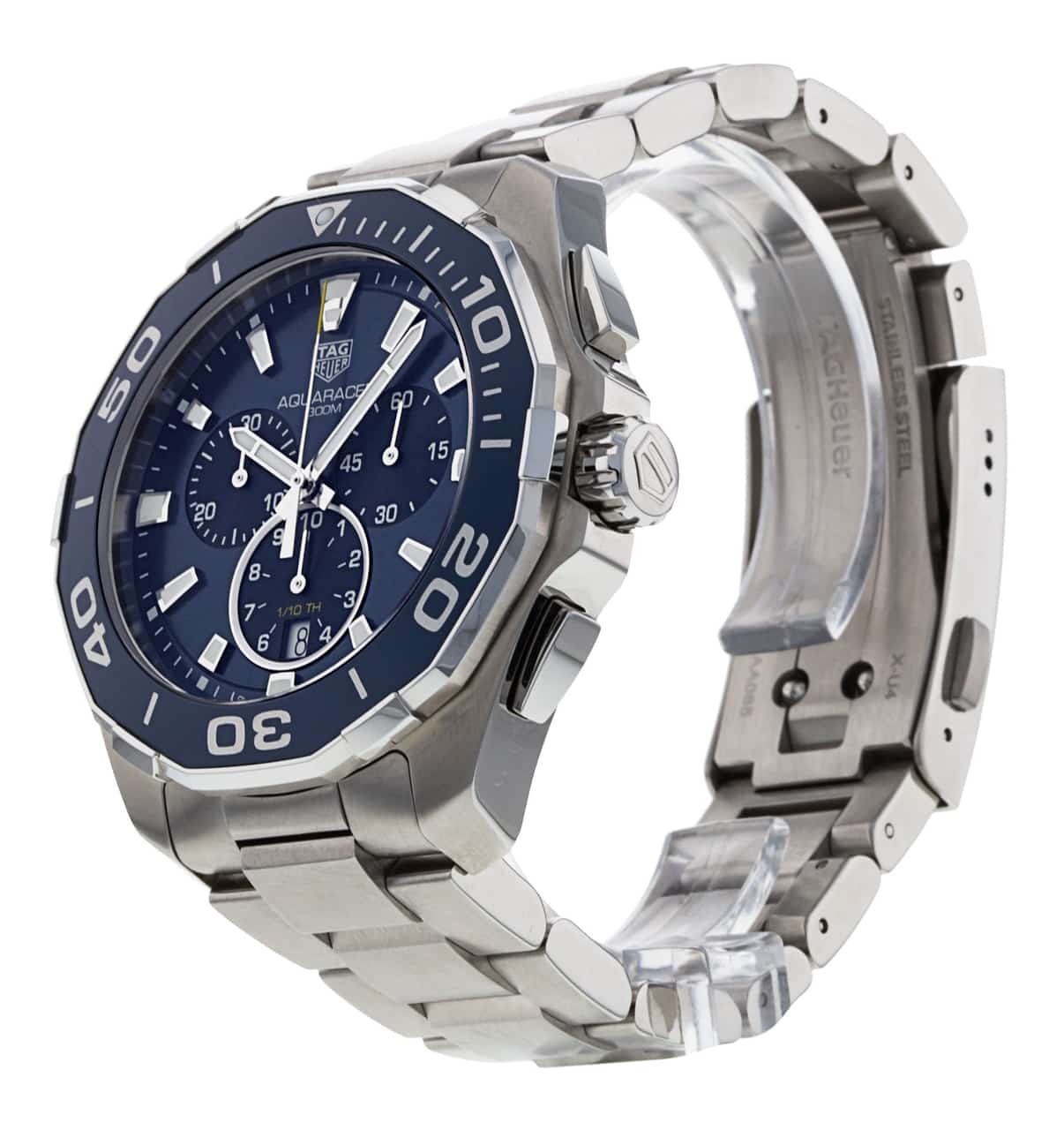 Buy Tag Heuer Carrera Blue Dial Silver Steel Strap Watch for Men - CAY111B.BA0927 in Pakistan