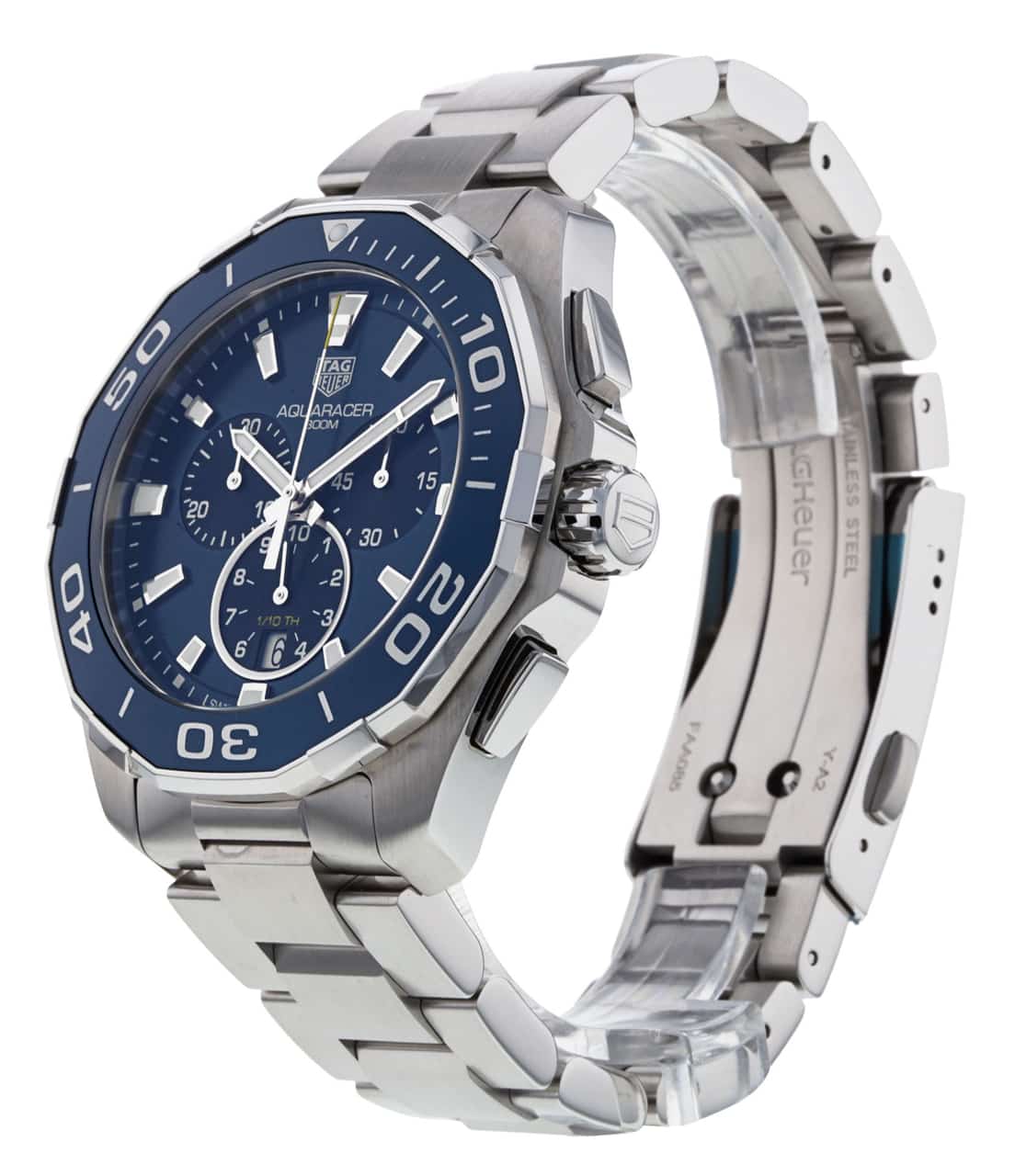 Buy Tag Heuer Carrera Blue Dial Silver Steel Strap Watch for Men - CAY111B.BA0927 in Pakistan