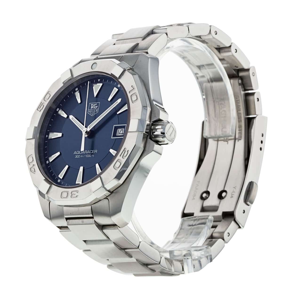 Buy Tag Heuer Aquaracer Blue Dial Silver Steel Strap Watch for Men - WAY1112.BA0928 in Pakistan