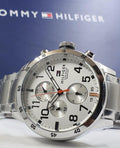 Buy Tommy Hilfiger Mens Quartz Stainless Steel White Dial 46mm Watch - 1791140 in Pakistan