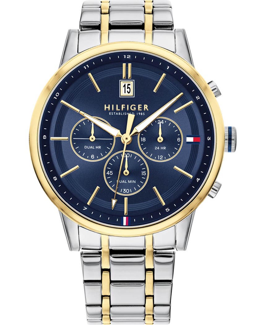 Buy Tommy Hilfiger Blue Dial Two Tone Steel Strap Watch for Men - 1791981 in Pakistan