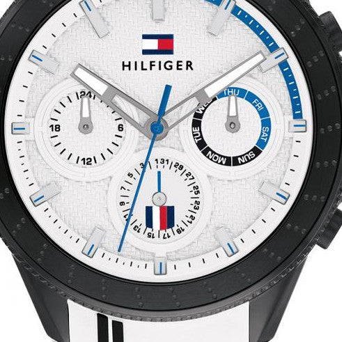 Buy Tommy Hilfiger Aiden White Dial White Rubber Strap Watch for Men - 1791862 in Pakistan