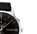 Buy Tommy Hilfiger Mens Quartz Leather Strap Black Dial 44mm Watch - 1710406 in Pakistan