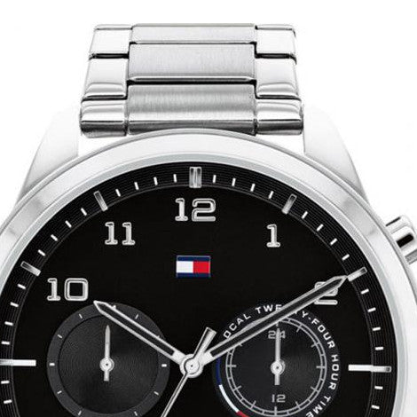 Buy Tommy Hilfiger Mens Quartz Stainless Steel Black Dial 44mm Watch - 1791784 in Pakistan