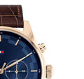 Buy Tommy Hilfiger Mens Quartz Leather Strap Blue Dial 44mm Watch - 1710423 in Pakistan