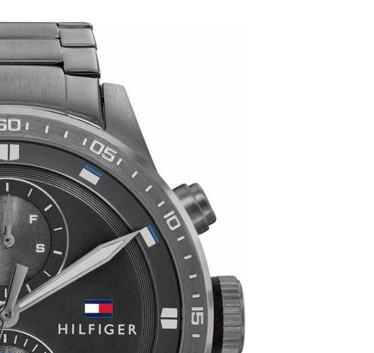 Buy Tommy Hilfiger Mens Quartz Grey Stainless Steel Grey Dial 46mm Watch - 1791806 in Pakistan