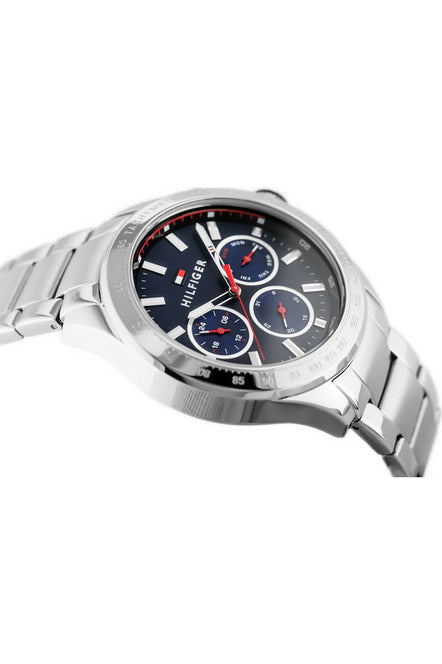 Buy Tommy Hilfiger Mens Quartz Stainless Steel Blue Dial 44mm Watch - 1791228 in Pakistan