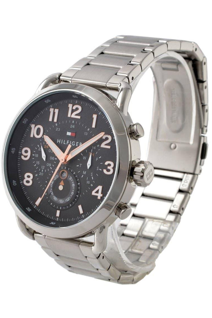 Buy Tommy Hilfiger Mens Quartz Stainless Steel Black Dial 46mm Watch - 1791422 in Pakistan