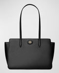 Buy Tory Burch Robinson Pebbled Leather Tote Bag - Black in Pakistan