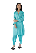 Buy Turquoise Irish Cotton 2 Pc in Pakistan