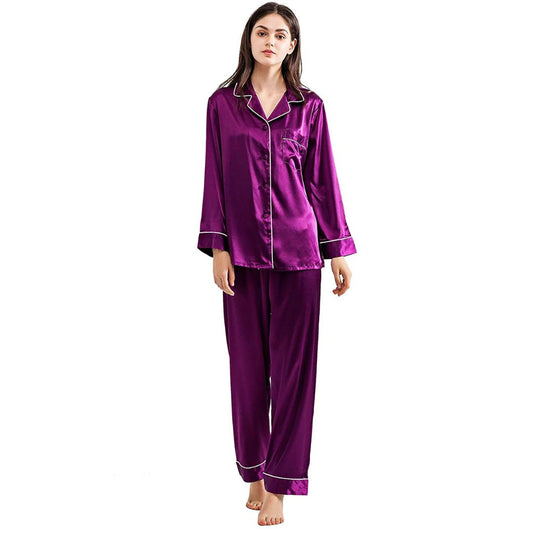 Buy Silk PJ Set - Purple in Pakistan