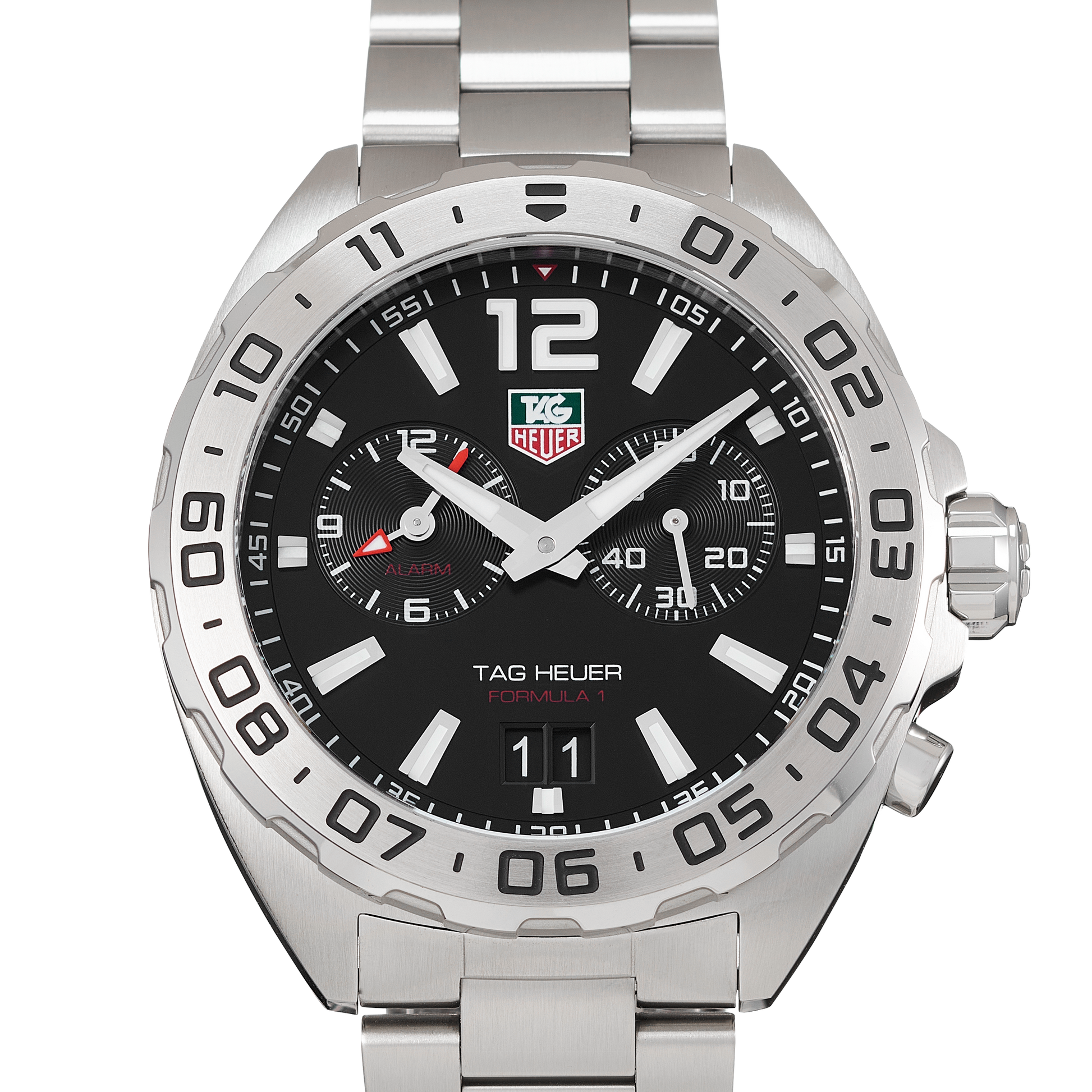 Buy Tag Heuer Formula 1 Black Dial Silver Steel Strap Watch for Men - WAZ111A.BA0875 in Pakistan