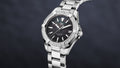 Buy Tag Heuer Aquaracer Black Dial with Diamonds Silver Steel Strap Watch for for Women - WAY131P.BA0748 in Pakistan