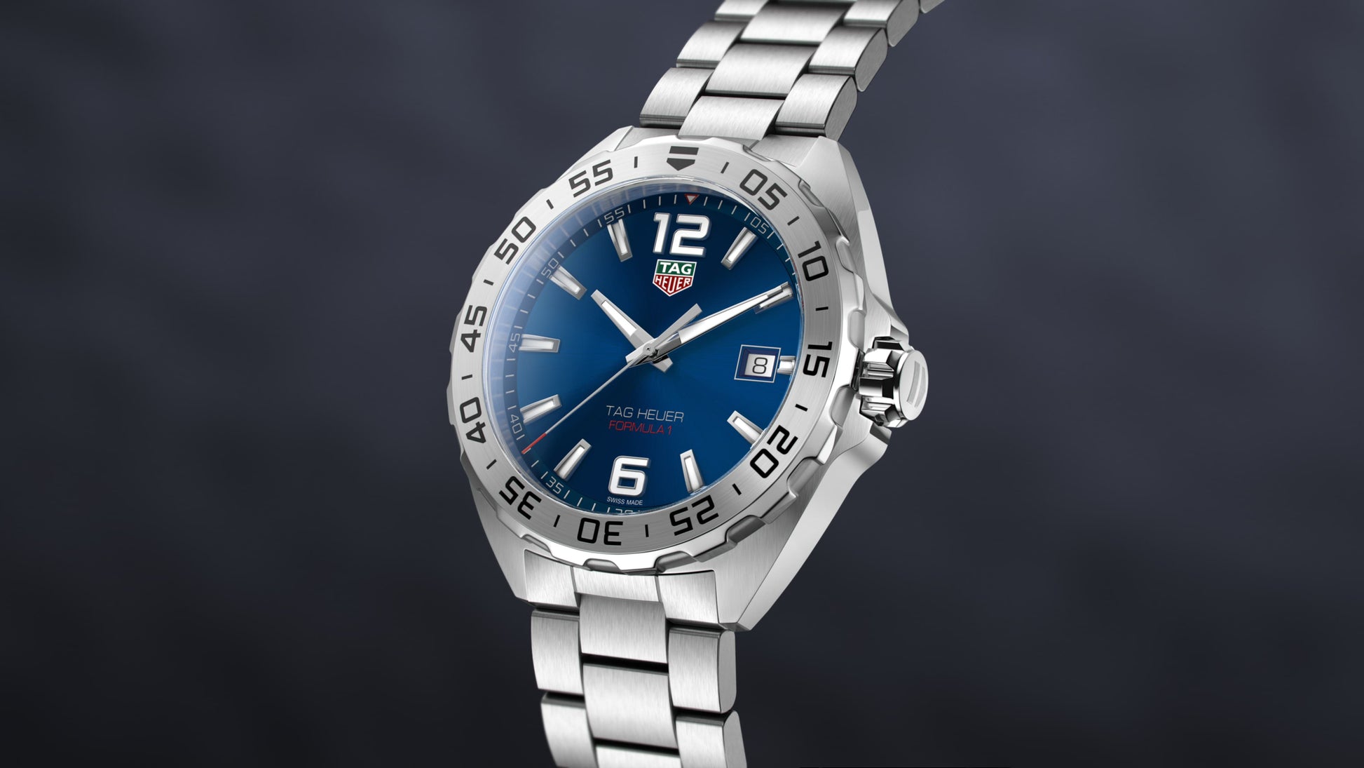 Buy Tag Heuer Formula 1 Quartz Blue Dial Silver Steel Strap Watch for Men - WAZ1118.BA0875 in Pakistan