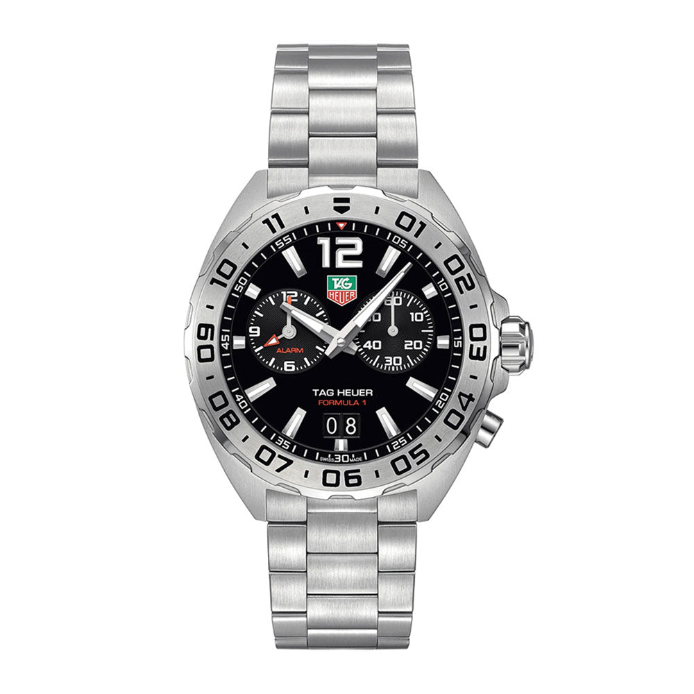 Buy Tag Heuer Formula 1 Black Dial Silver Steel Strap Watch for Men - WAZ111A.BA0875 in Pakistan