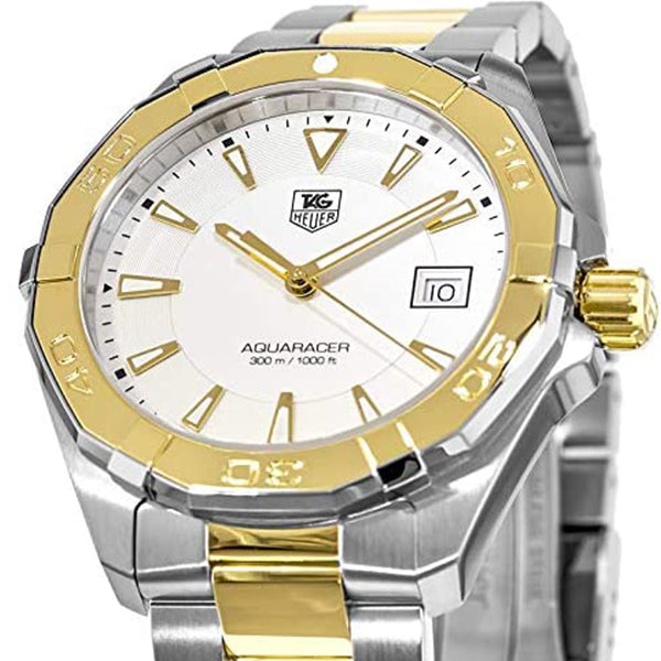 Buy Tag Heuer Aquaracer Silver Dial Two Tone Steel Strap Watch for Men - WAY1120.BB0930 in Pakistan