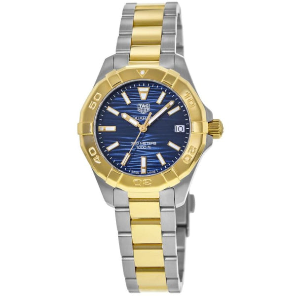 Buy Tag Heuer Aquaracer Blue Dial Two Tone Steel Strap Watch for Women - WBD1325.BB0320 in Pakistan