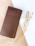 Buy For Women Long Pure Leather Wallet Brown in Pakistan