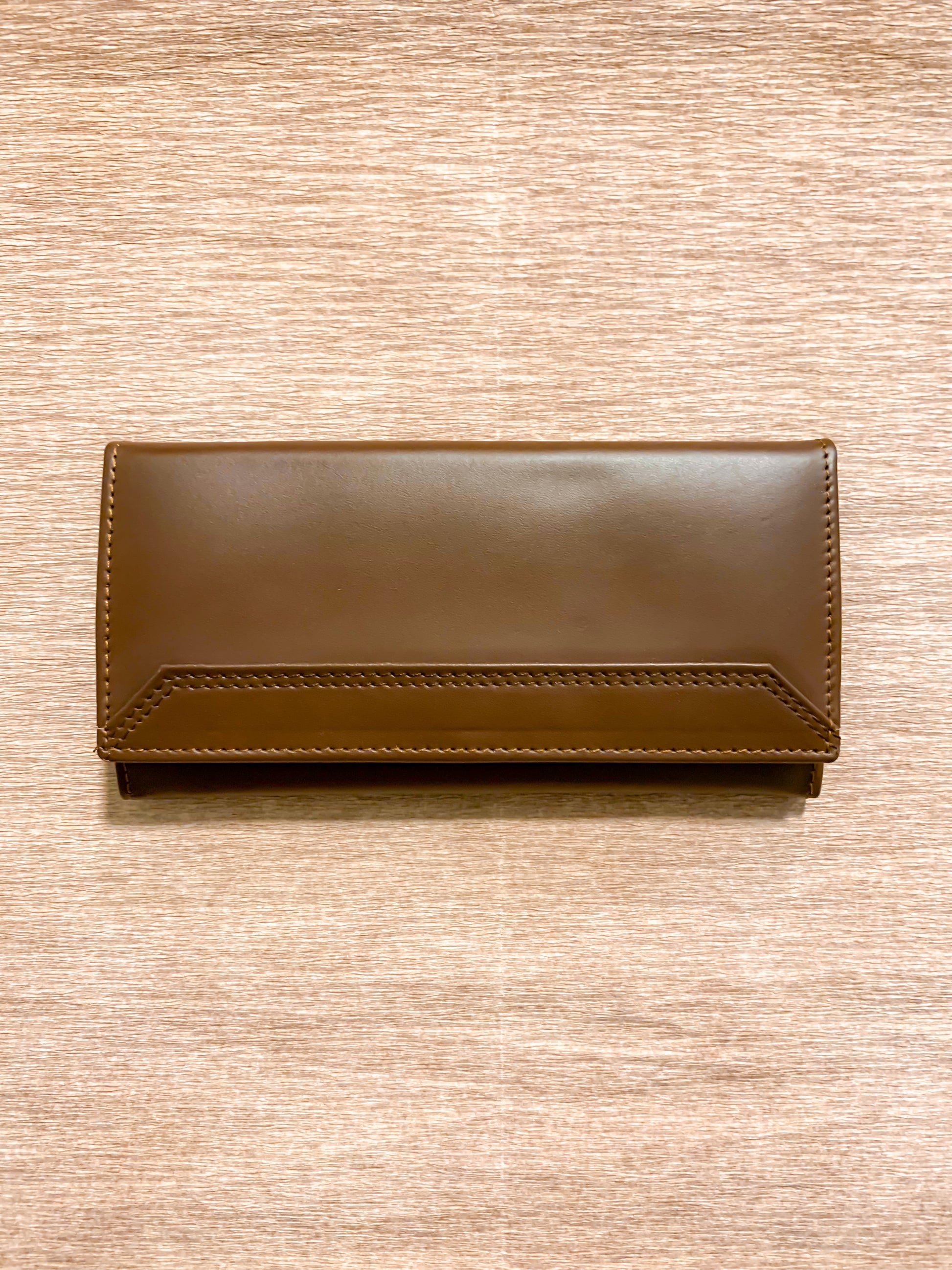 Buy For Women Long Pure Leather Wallet Brown in Pakistan