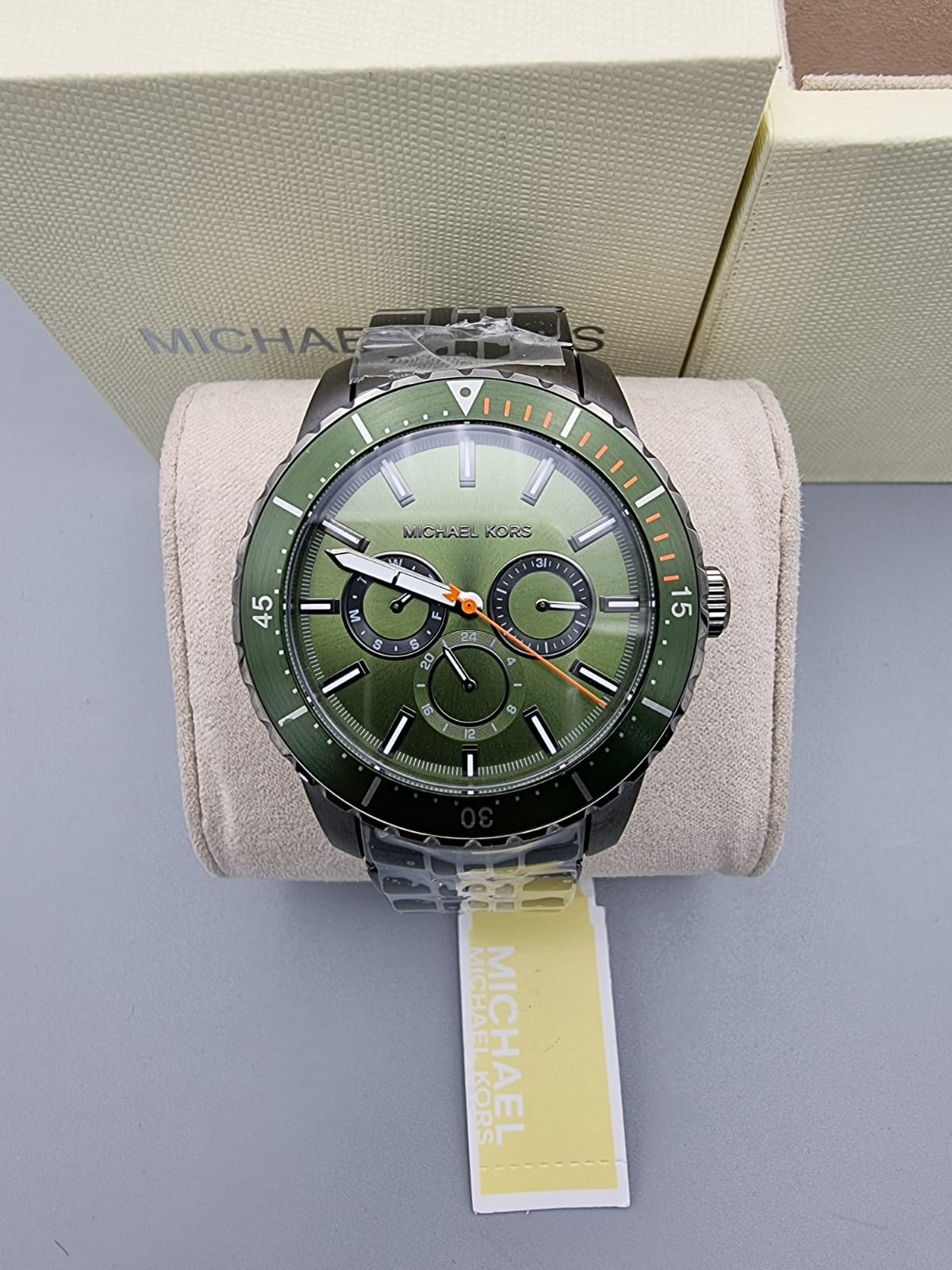 Buy Michael Kors Mens Chronograph Stainless Steel Green Dial 44mm Watch - Mk7158 in Pakistan