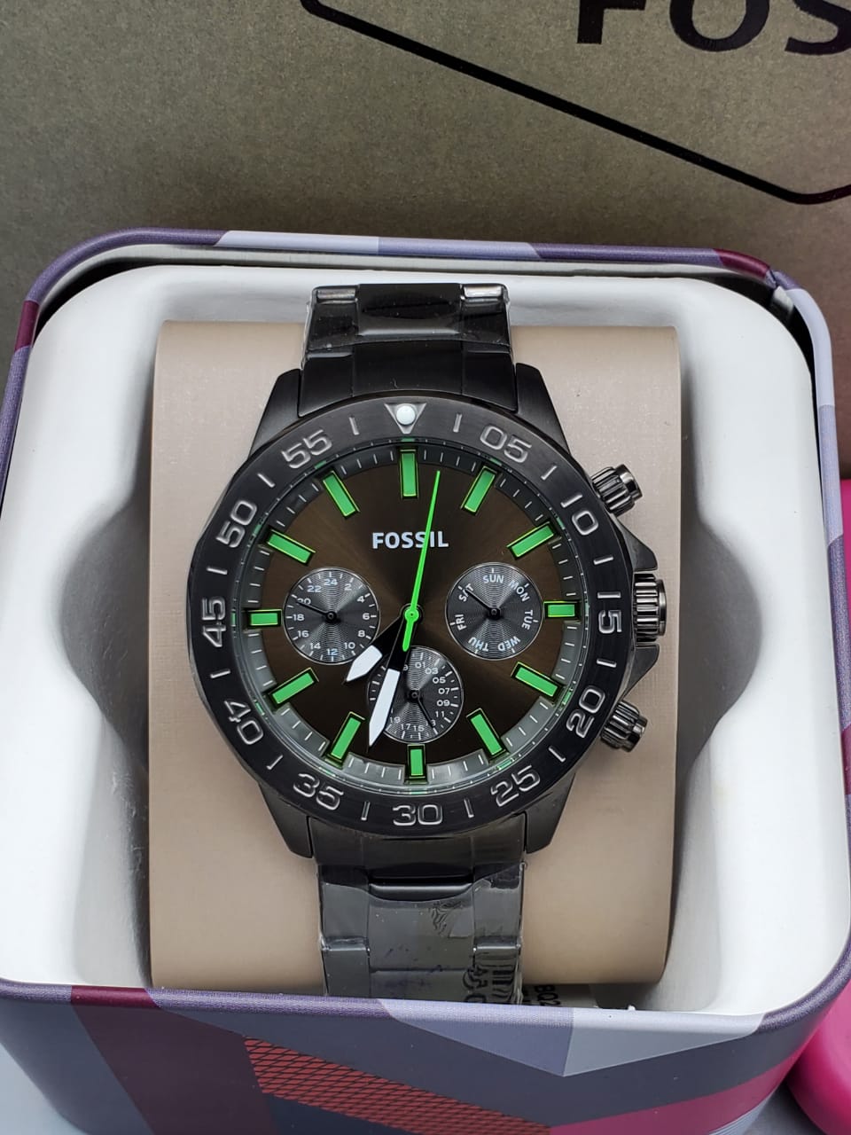 Buy Bannon Green Dial Silver Steel Strap Watch For Men in Pakistan