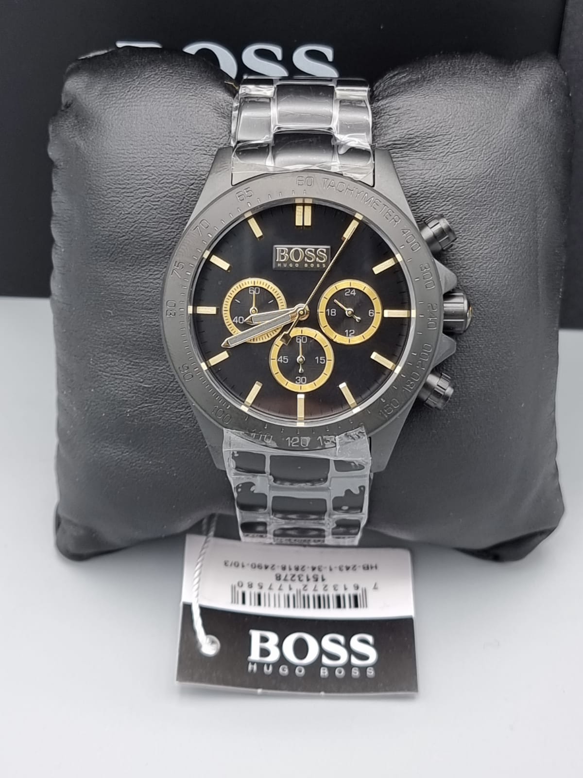 Buy Hugo Boss Mens Chronograph Quartz Stainless Steel Black Watch - 1513278 in Pakistan